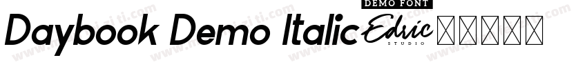 Daybook Demo Italic字体转换